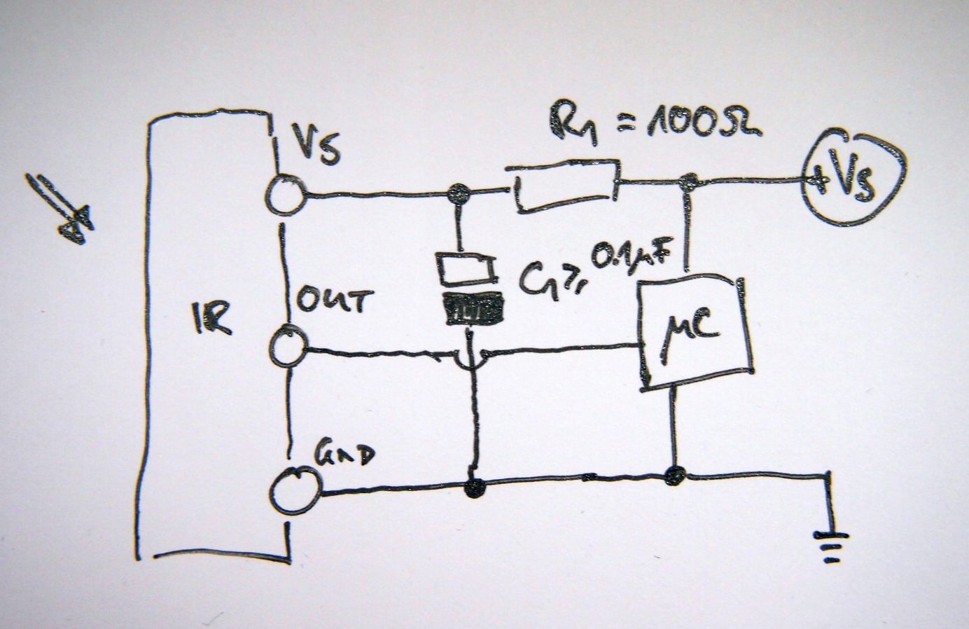 Beschaltung TSOP312x / TSOP48x / TSSP4P38 Beschaltung TSOP312x / TSOP48x / TSSP4P38